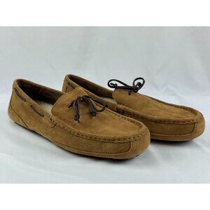 UGG Chester Chestnut Brown Suede Leather Mens Slippers Loafers 1005350 Sz 11